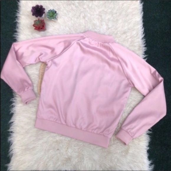 Aqua Embroidered Pink Bomber Jacket - Picture 11 of 14